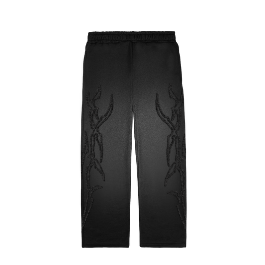 Black Embroidered Sweatpants (read description)
